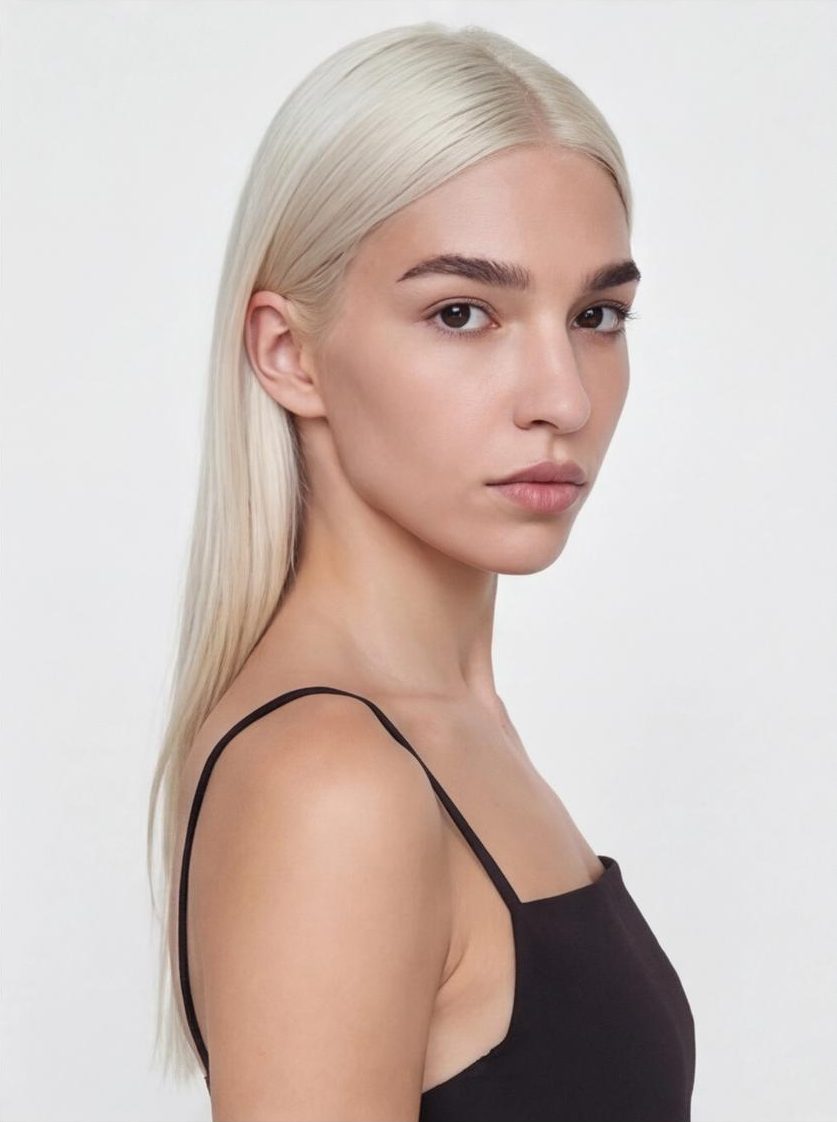 AI-generated image of digital model Olive